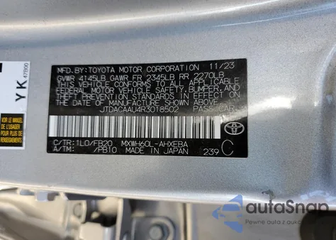 JTDACAAU4R3018502